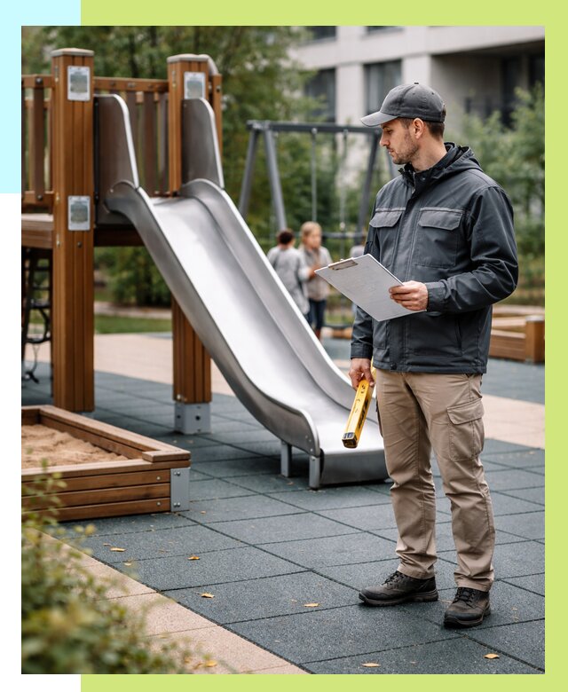 Сертификация детских площадок в Лысьве от 25643 р. | Алешин-Лсь