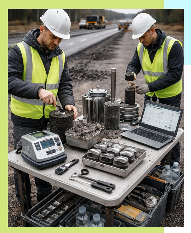 Сертификация асфальта: испытания и подтверждение в Лысьве