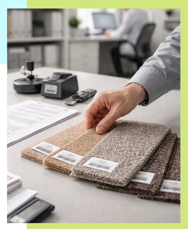 Сертификация ковролина в Лысьве от 15386 р., Алешин-Лсь