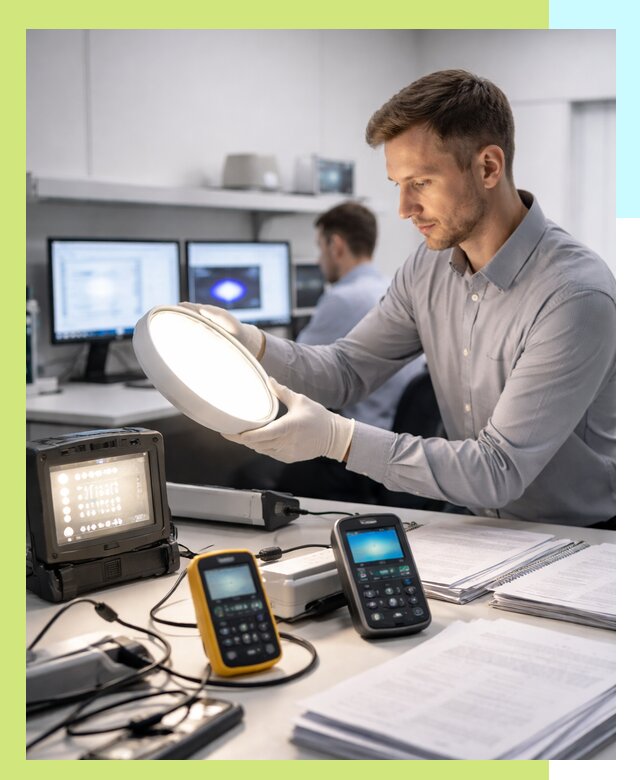 Сертификация светильников в Лысьве: испытания и оформление