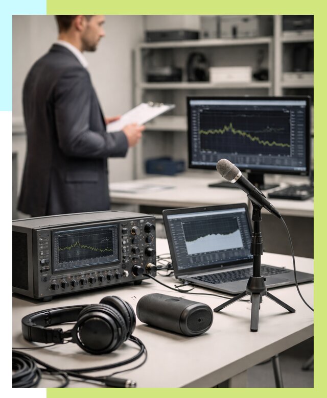 Сертификация аудиотехники в Лысьве от 15386 р., Алешин-Лсь