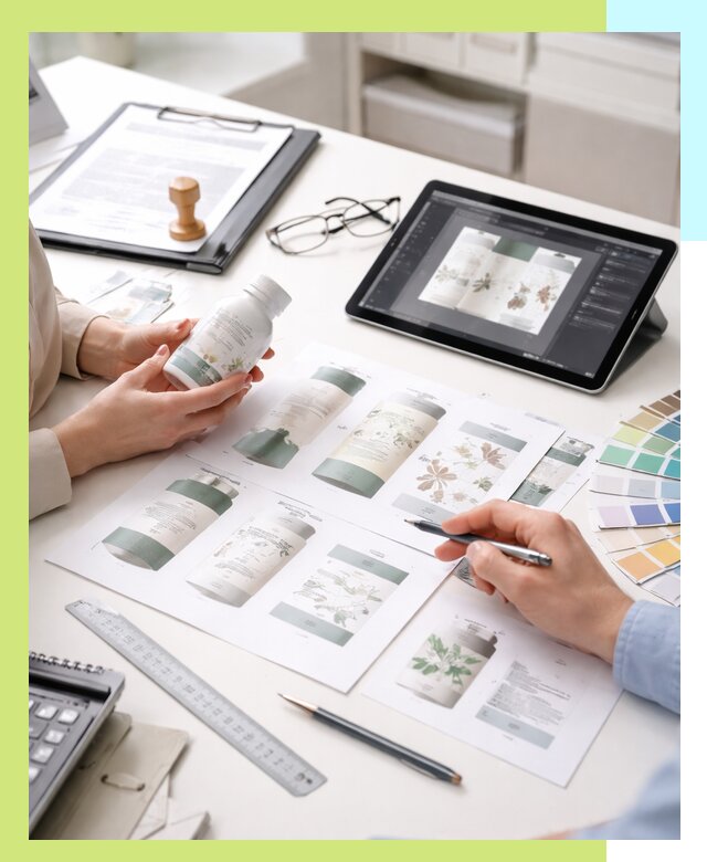 Профессиональная разработка дизайна и текста этикетки продукции в Лысьве