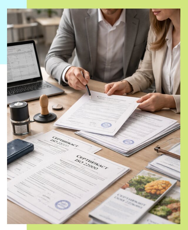 Сертификат ISO 22000 в Лысьве от 41028 р. под ключ | Алешин-Лсь