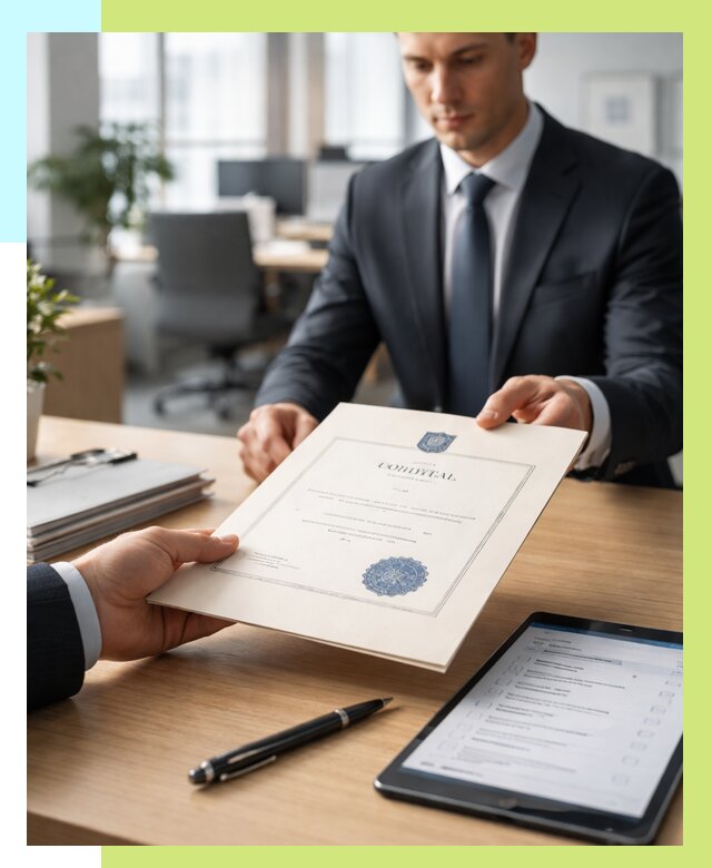 Сертификат ISO 30301 в Лысьве от 35900 р. | Алешин-Лсь - под ключ