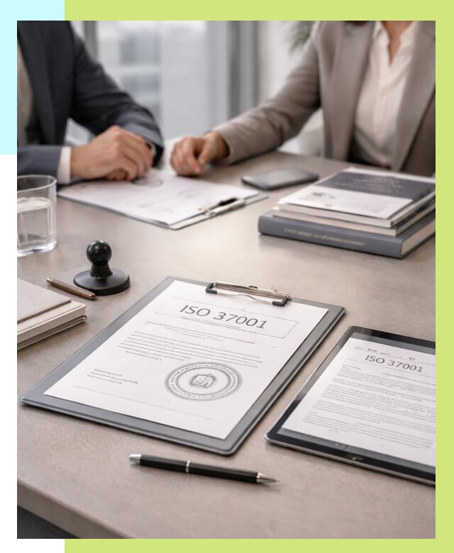 Сертификат ISO 37001 в Лысьве оформить от 123084 р. Алешин-Лсь